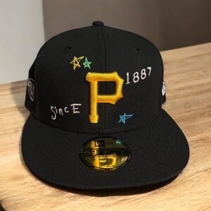 New Era Pittsburgh Pirates 59FIFTY Scribble Fitted Hat - Size 7